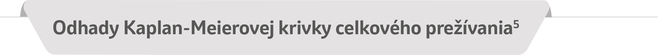 Odhady Kaplan-Meierovej krivky celkového prežívania