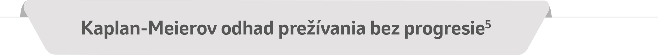Kaplan-Meierov odhad prežívania bez progresie