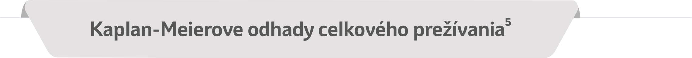 Kaplan-Meierove odhady celkového prežívania